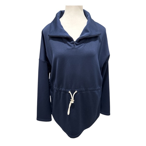NWOT TUCKERNUCK TNUCK SPORT Navy Cinched Natalie Quarter Zip Sz XS - Picture 9 of 12